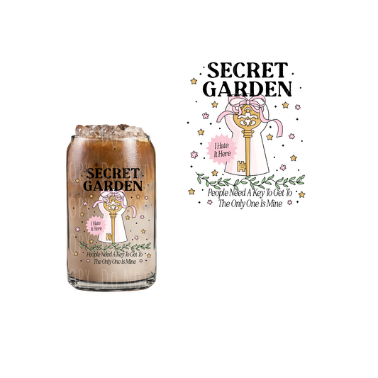 Secret Garden (DOUBLE SIDED) UVDTF decal