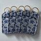 Blue Ghostie Floral Chapstick Holder Keychains (Pack of 5)