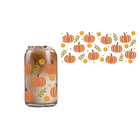 Pumpkin Patch (DOUBLE SIDED) UVDTF 16oz cup wrap
