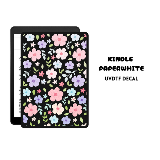 Pastel Floral (DOUBLE SIDED) Kindle UVDTF sticker