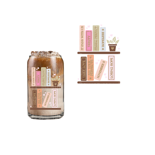 Colleens Bookshelf DOUBLE SIDED) UVDTF decal