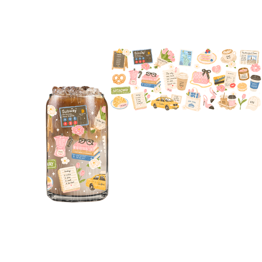 New York City (DOUBLE SIDED) UVDTF 16oz cup wrap