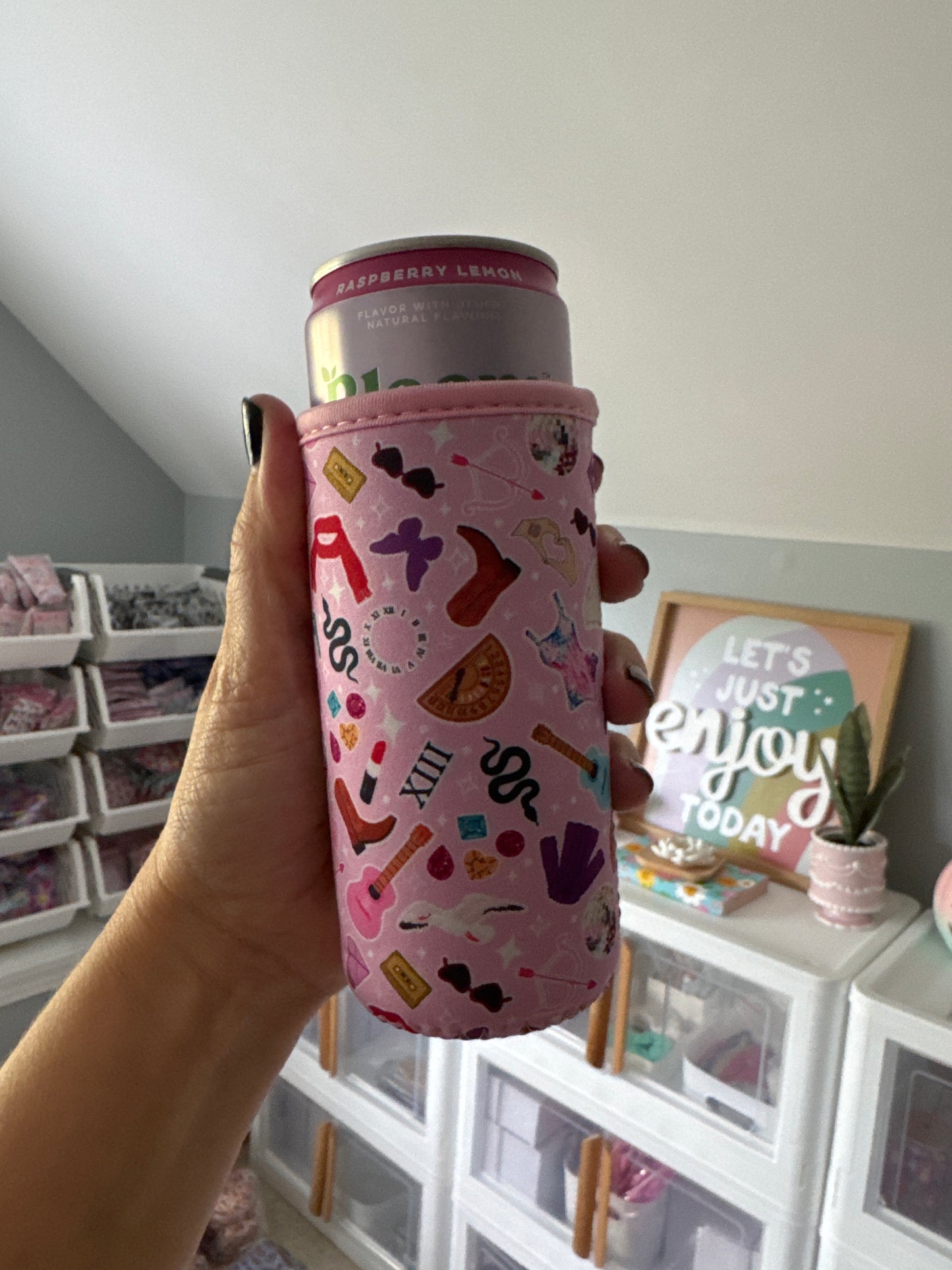 T S Inspired Tall Can Coozies