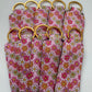 Happy Flowers Chapstick Holder Keychains (Pack of 5)