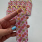 Happy Flowers Chapstick Holder Keychains (Pack of 5)