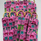 Colorful Bows Chapstick Holder Keychains (Pack of 5)
