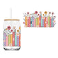 Pretty Floral Books (DOUBLE SIDED) UVDTF cup wrap
