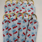 Cherries Blue Chapstick Holder Keychains (Pack of 5)