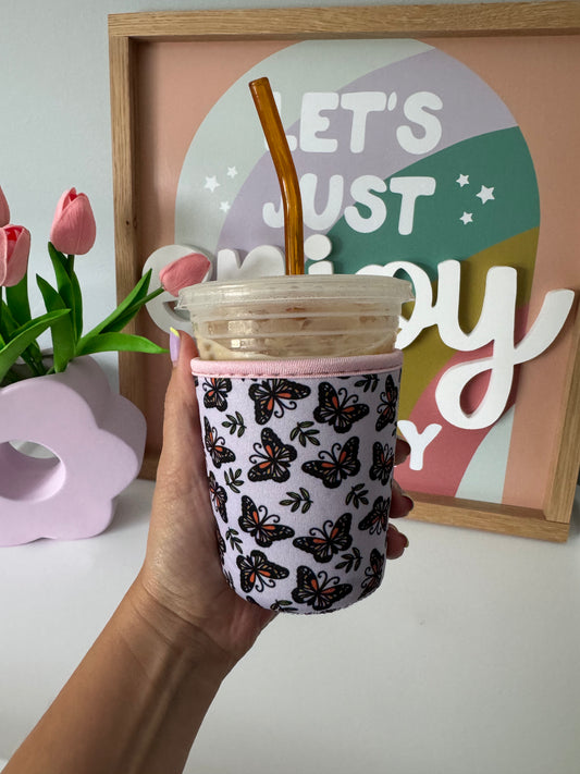 Butterfly Iced Coffee Coozie