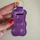 Rainbow Gummy Bear Chapstick Holder Keychains (Pack of 5)