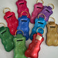 Rainbow Gummy Bear Chapstick Holder Keychains (Pack of 5)