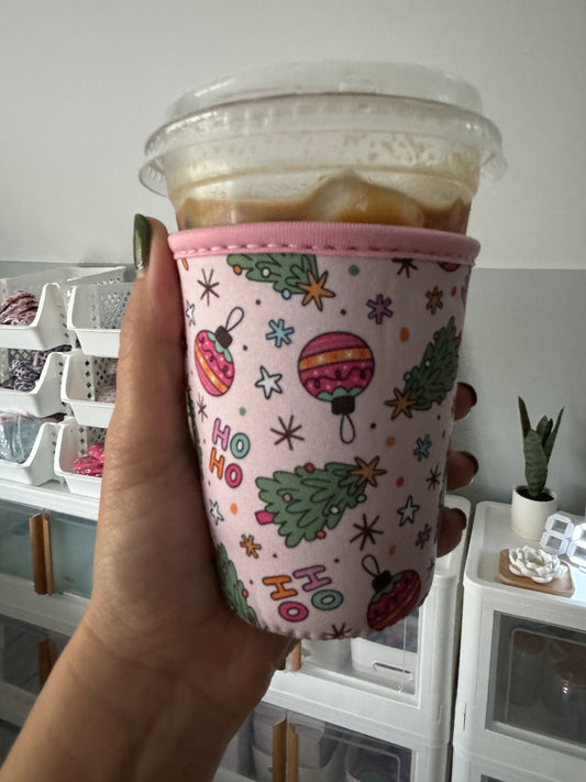 Retro Christmas SMALL Coffee Coozies (Pack of 5)