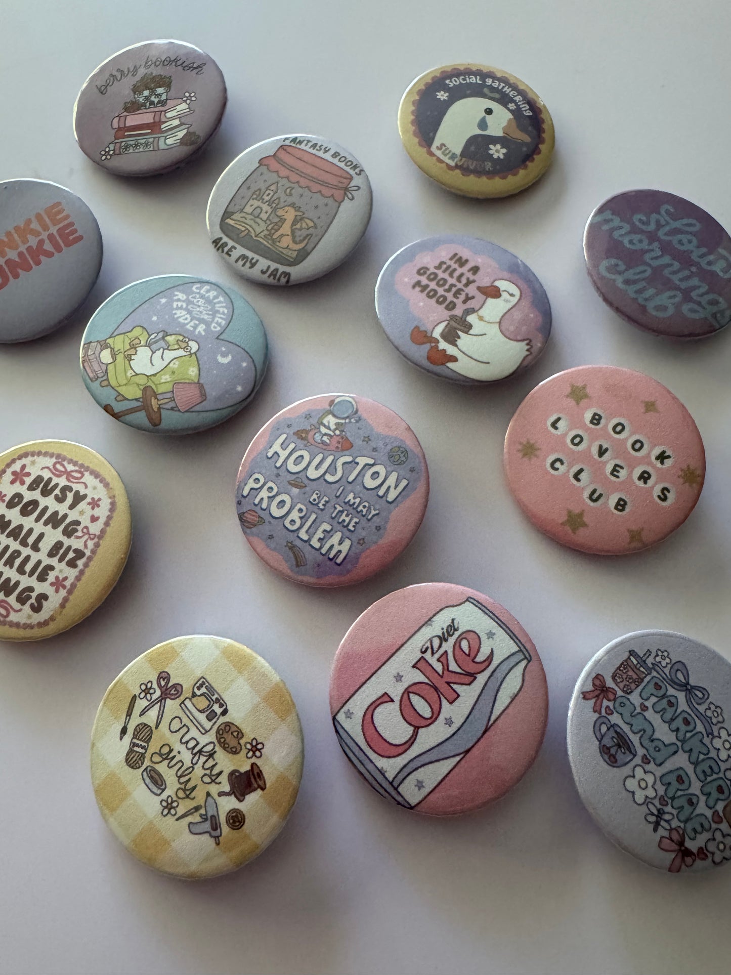 Pack of 10 Button Pins