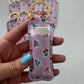Checkered Bows + Flowers Chapstick Holder Keychains (Pack of 5)