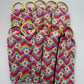Wavy Daisy Chapstick Holder Keychains (Pack of 5)