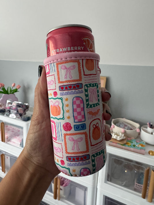Coquette Fall Tall Can Coozies