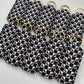 Checkered Bats Chapstick Holder Keychains (Pack of 5)
