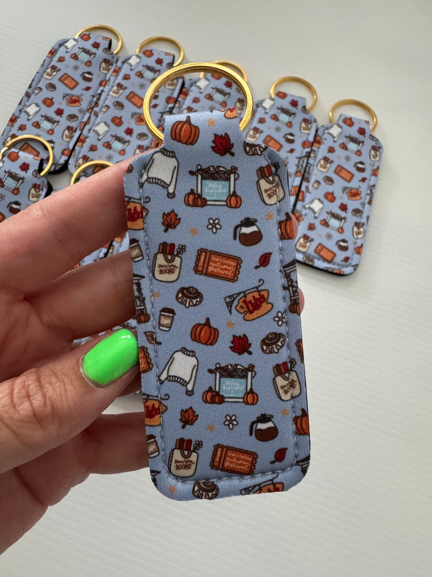 Autumn In SH Chapstick Holder Keychains (Pack of 5)