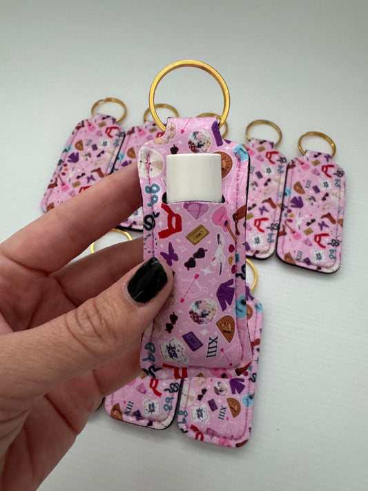 T S Inspired Chapstick Holder Keychains (Pack of 5)
