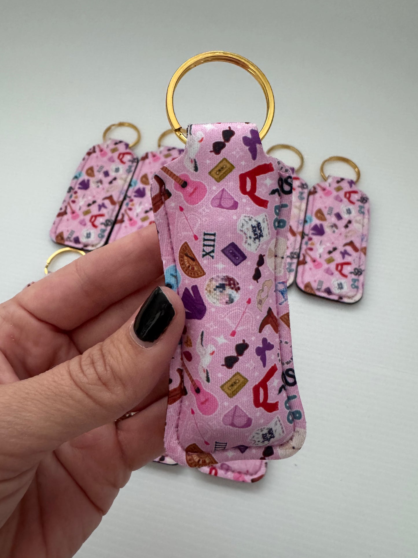 T S Inspired Chapstick Holder Keychains (Pack of 5)