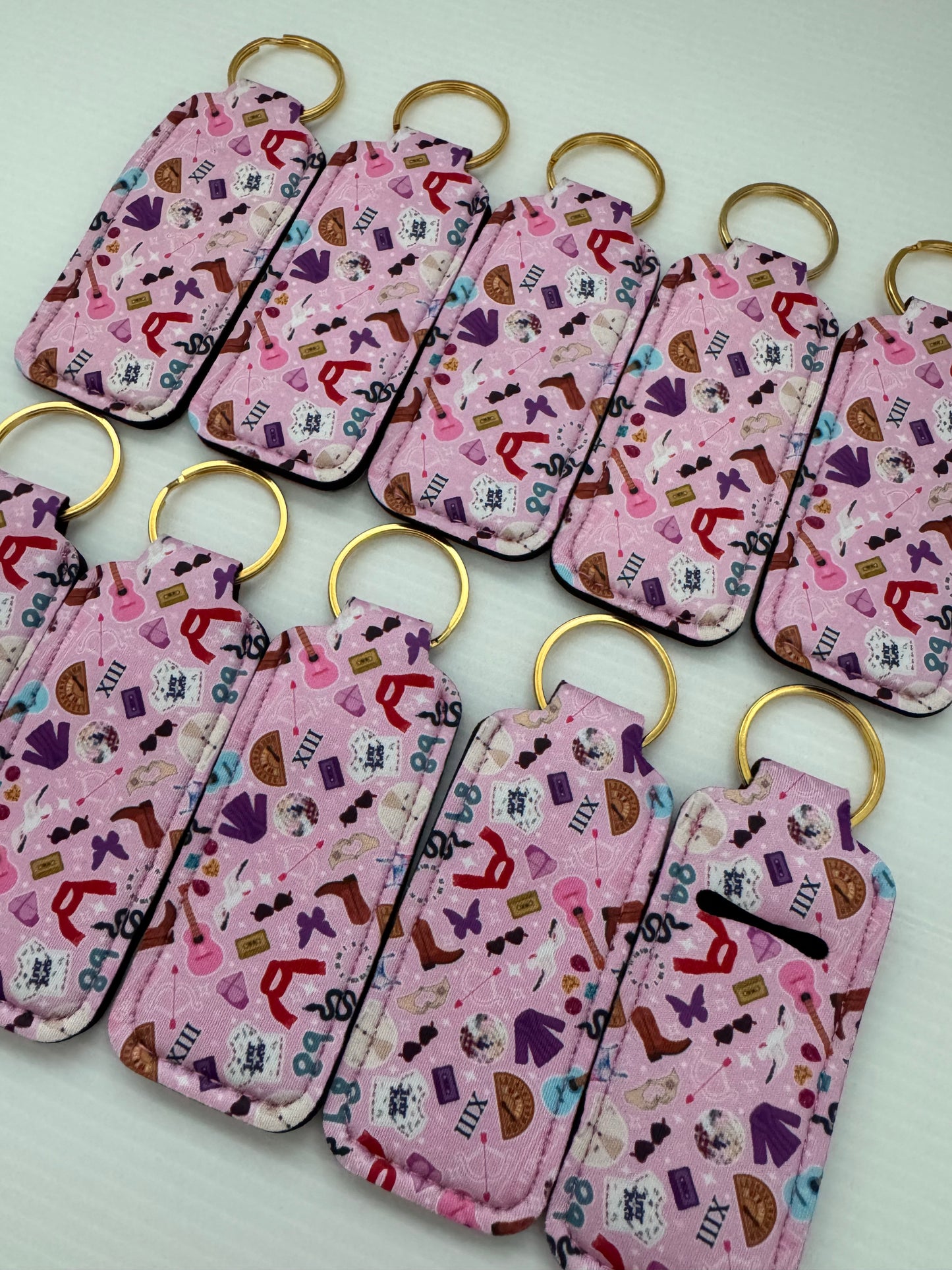 T S Inspired Chapstick Holder Keychains (Pack of 5)