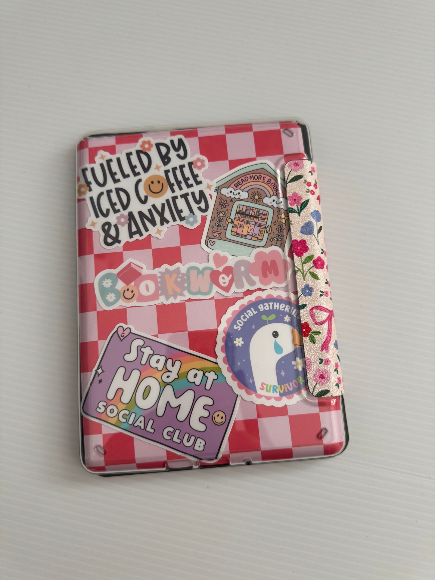 Bows + Flowers/ Wholesale Clear Back  Kindle Cases- PACK of 3