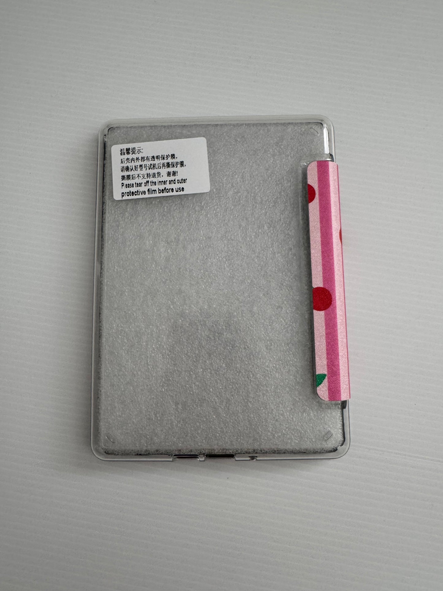 Cherries/ Wholesale Clear Back  Kindle Cases- PACK of 3