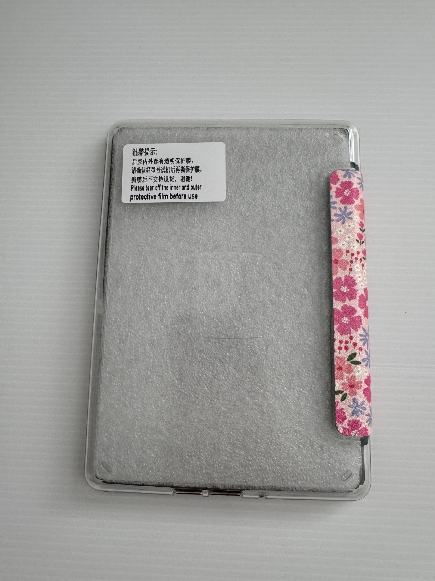 Floral Burst/ Wholesale Clear Back  Kindle Cases- PACK of 3