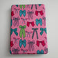 Pretty Pink Bows/ Wholesale Clear Back  Kindle Cases- PACK of 3