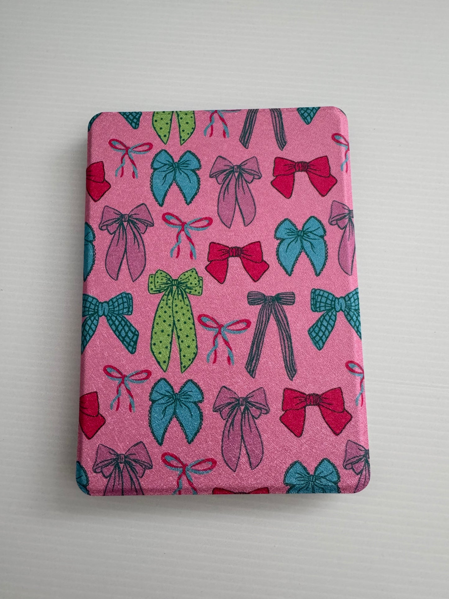 Pretty Pink Bows/ Wholesale Clear Back  Kindle Cases- PACK of 3