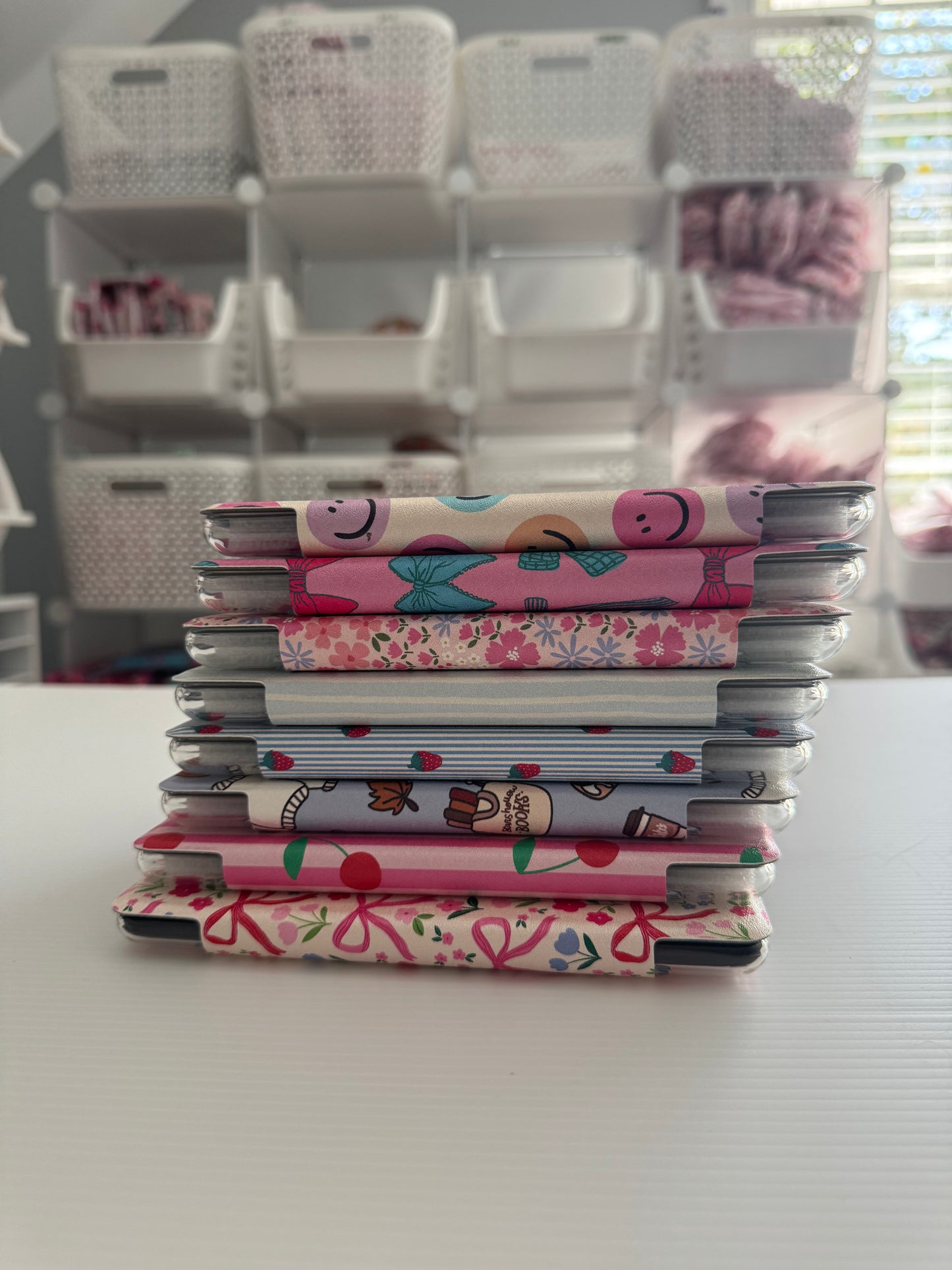 PICK YOUR DESIGN- Clear Back Kindle Case