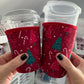 Red + Green Trees Coffee Coozies (Pack of 5)