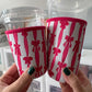 Pink + Red Bow Coffee Coozies
