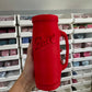 RED 3D Printed Tall Can Ball Jar Holder With Handle And Lid
