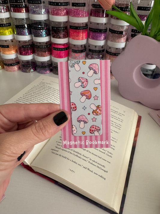 Cutie Mushrooms Magnetic Bookmarks (Pack of 5)