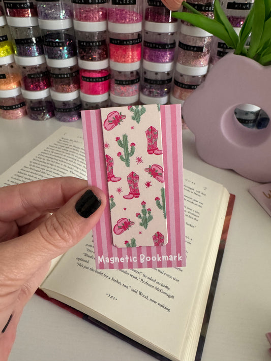 Cactus + Boots Magnetic Bookmarks (Pack of 5)