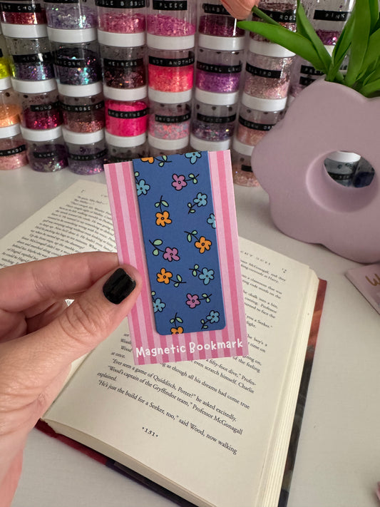Blue Dainty Flowers Bookmarks (Pack of 5)