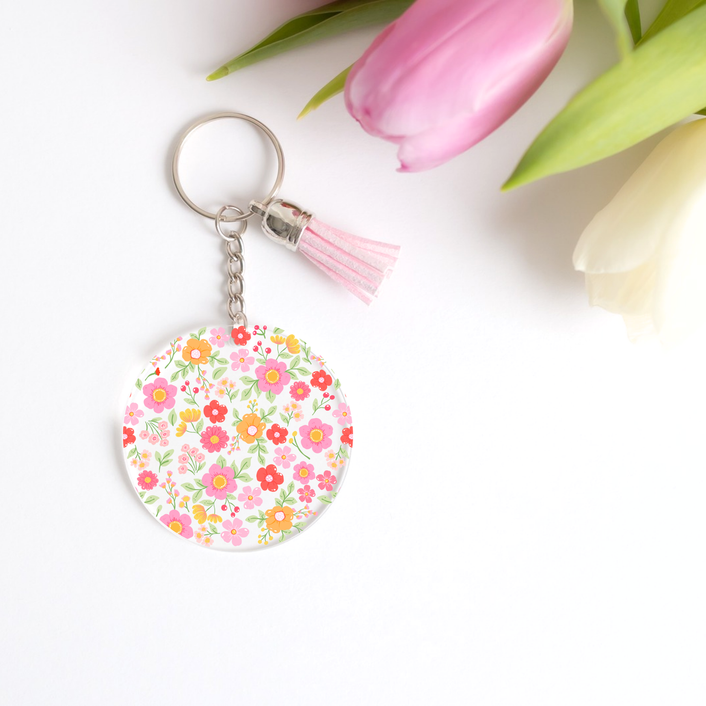Colorful Florals Keychain Decals (PACK OF 5)