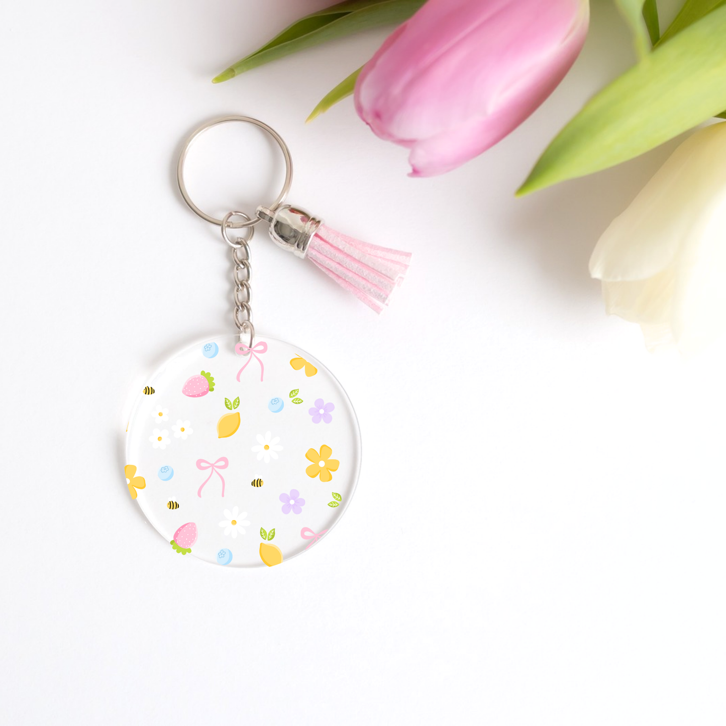 Bees + Florals Keychain Decals (PACK OF 5)