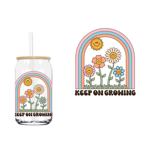 Keep Growing UVDTF decal