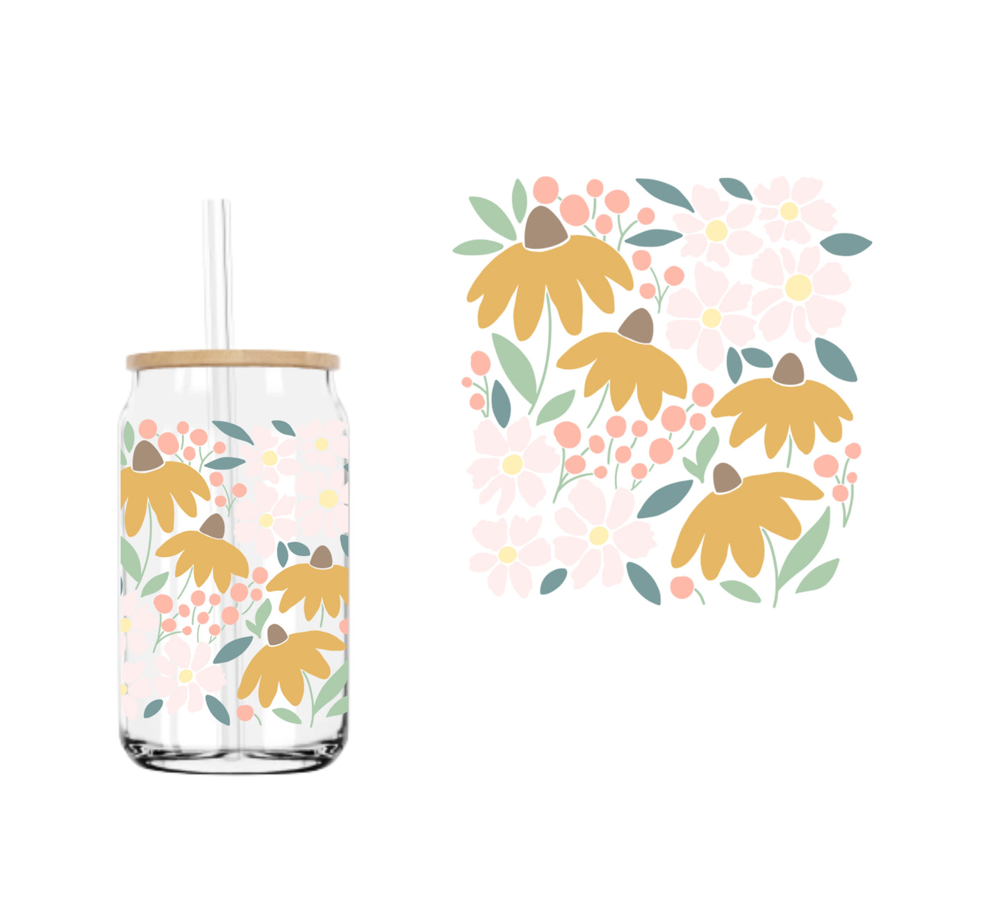 Vintage Bloom (DOUBLE SIDED) UVDTF decal