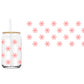 Pink Daisy (DOUBLE SIDED) UVDTF cup wrap